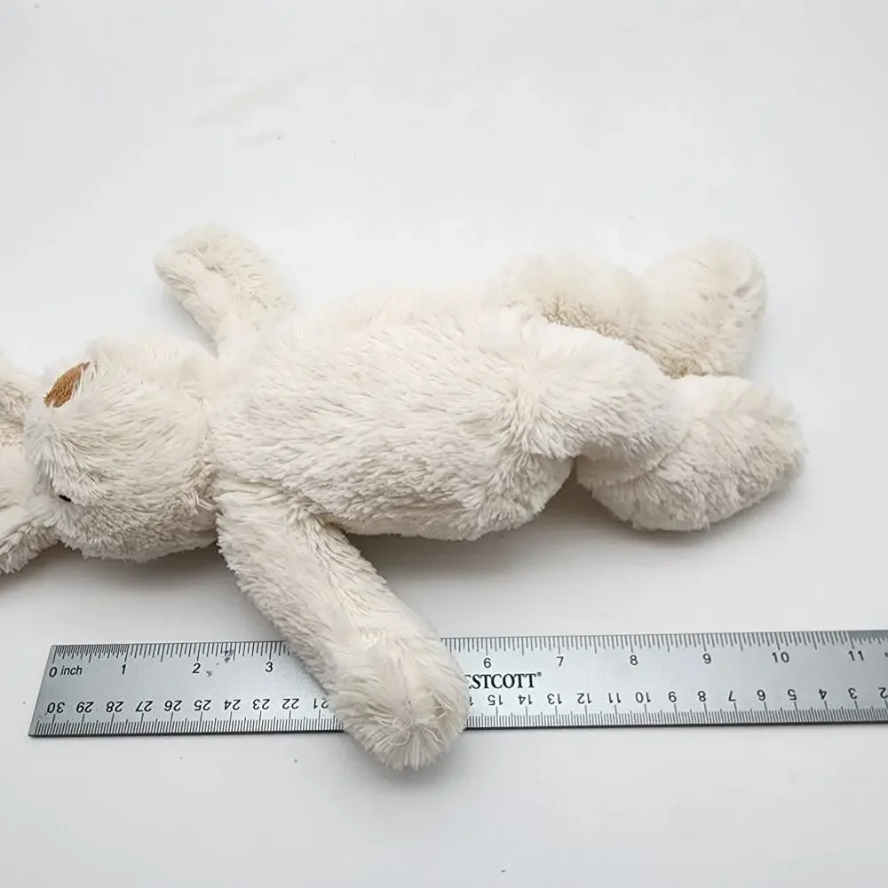 Jumi Ivory Bunny Rabbit Plush Stuffed Animal Lovey 10